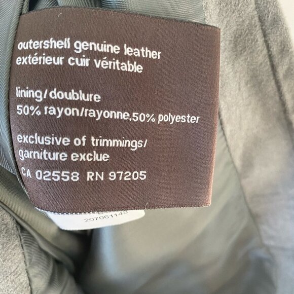 DANIER Leather Suede Green Skirt Womens Size 6 - Picture 7 of 8